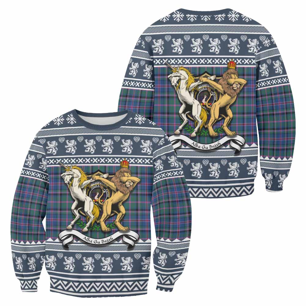 Cooper Clan Tartan Crest Christmas Sweatshirt Coat of Arms Funny Style - Tartan Vibes Clothing
