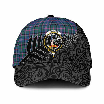 Cooper Crest Tartan Classic Cap with New Zealand Silver Fern Half Style