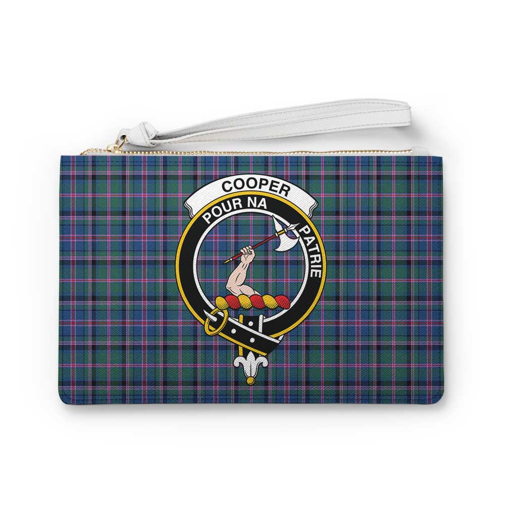 Tartan Vibes Clothing Cooper Family Crest Tartan Clutch Bag
