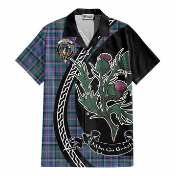 Cooper Family Crest Tartan Cotton Hawaiian Shirt Alba Thistle Inspired - Tartan Vibes Clothing