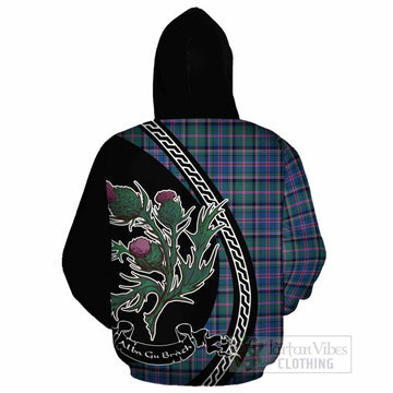 Cooper Family Crest Tartan Cotton Hoodie Alba Thistle Inspired