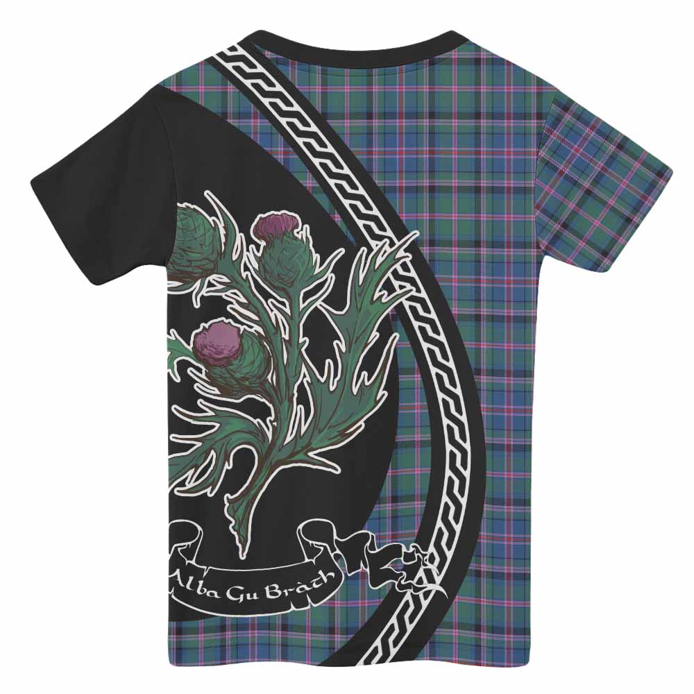 Cooper Family Crest Tartan Kid T-shirt Alba Thistle Inspired - Tartan Vibes Clothing