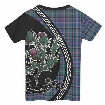 Cooper Family Crest Tartan Kid T-shirt Alba Thistle Inspired - Tartan Vibes Clothing