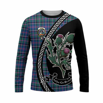 Cooper Family Crest Tartan Long Sleeve T-Shirt Alba Thistle Inspired - Tartan Vibes Clothing