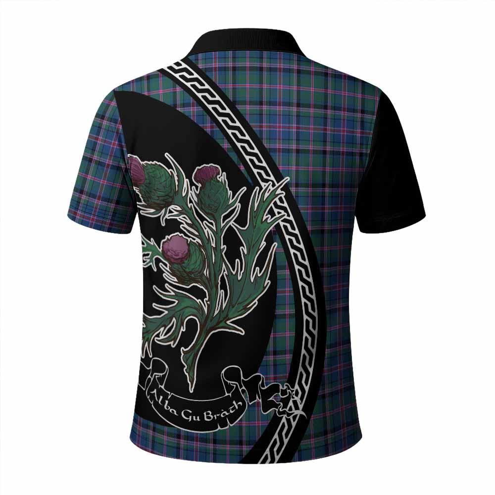 Cooper Family Crest Tartan Polo Shirt Alba Thistle Inspired - Tartan Vibes Clothing