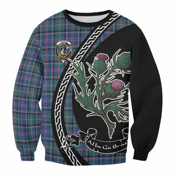 Cooper Family Crest Tartan Sweatshirt Alba Thistle Inspired