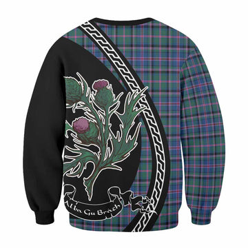 Cooper Family Crest Tartan Sweatshirt Alba Thistle Inspired