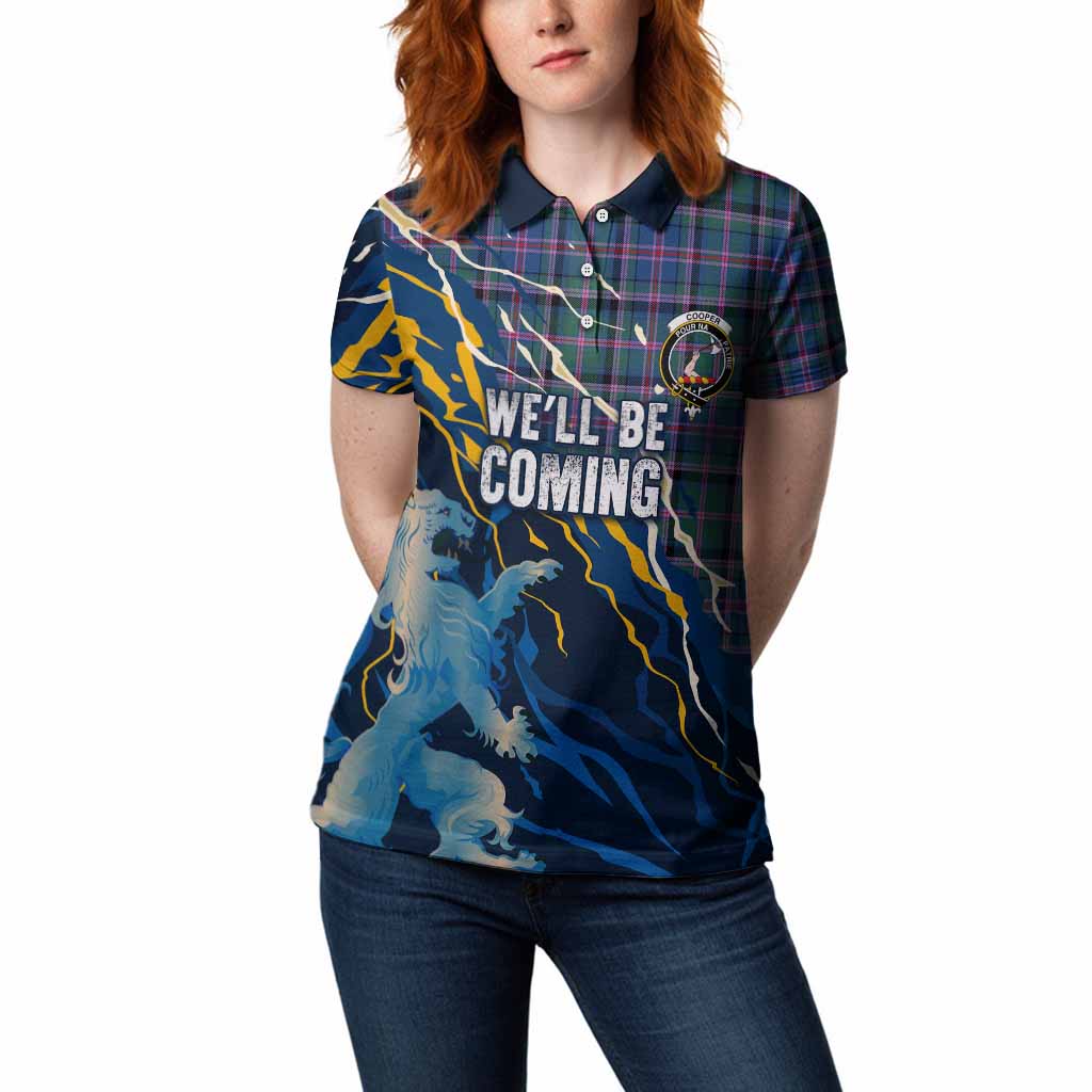 Cooper Scotland Tartan Women Polo Shirt WC2026 Football - We'll Be Coming