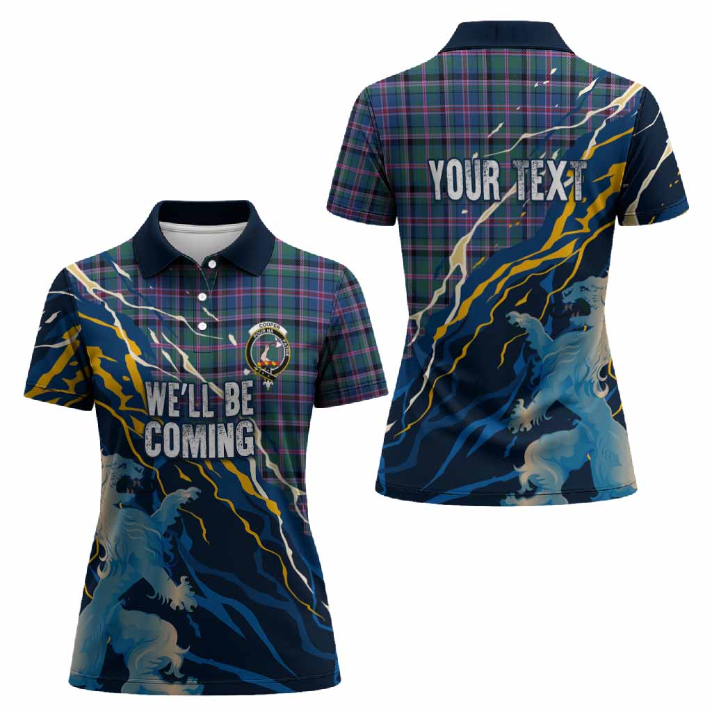 Cooper Scotland Tartan Women Polo Shirt WC2026 Football - We'll Be Coming