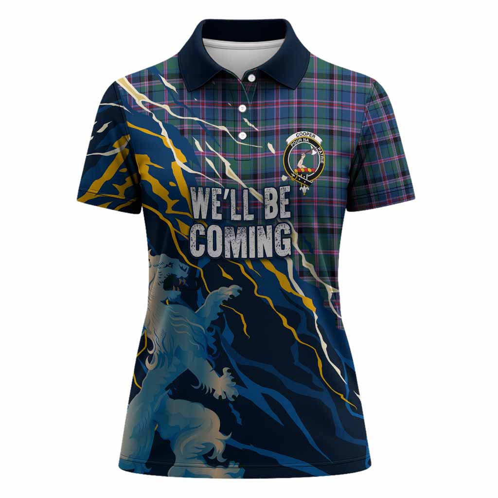 Cooper Scotland Tartan Women Polo Shirt WC2026 Football - We'll Be Coming