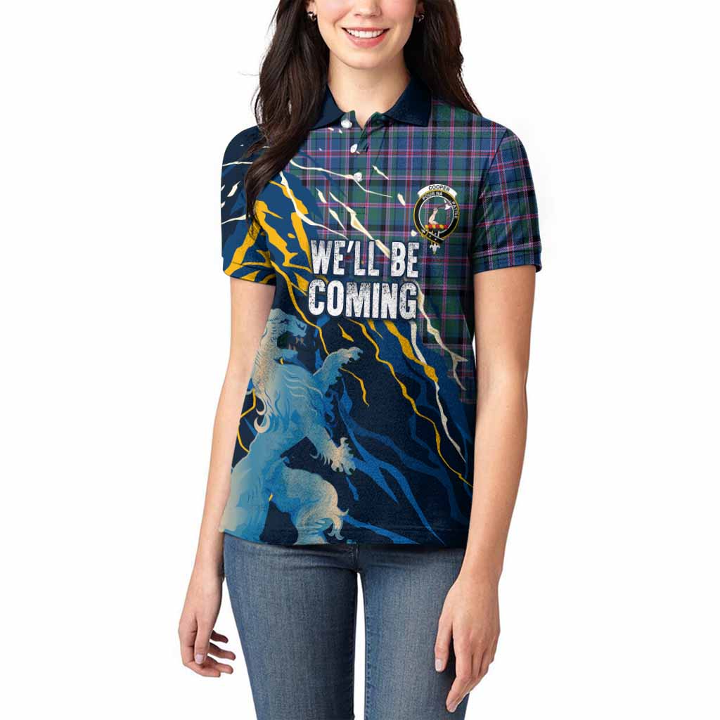 Cooper Scotland Tartan Women Polo Shirt WC2026 Football - We'll Be Coming