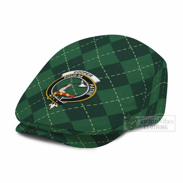 Cooper Scottish Family Crest Flat Cap Green Argyle Classic Style