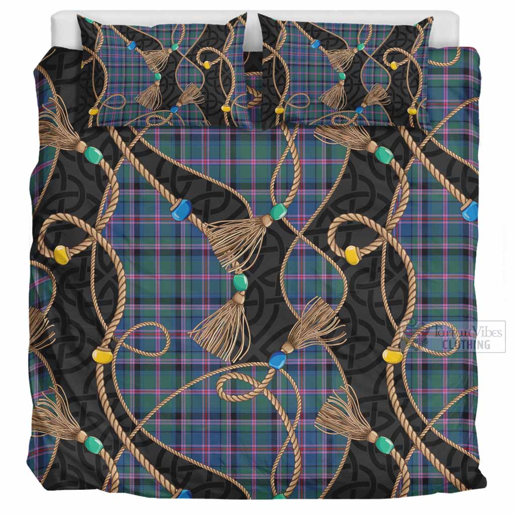 Cooper Scottish Tartan Twisted Ropes Stylized Bedding Set UK Bedding Set UK Super King 104*94 inch - Tartan Vibes Clothing