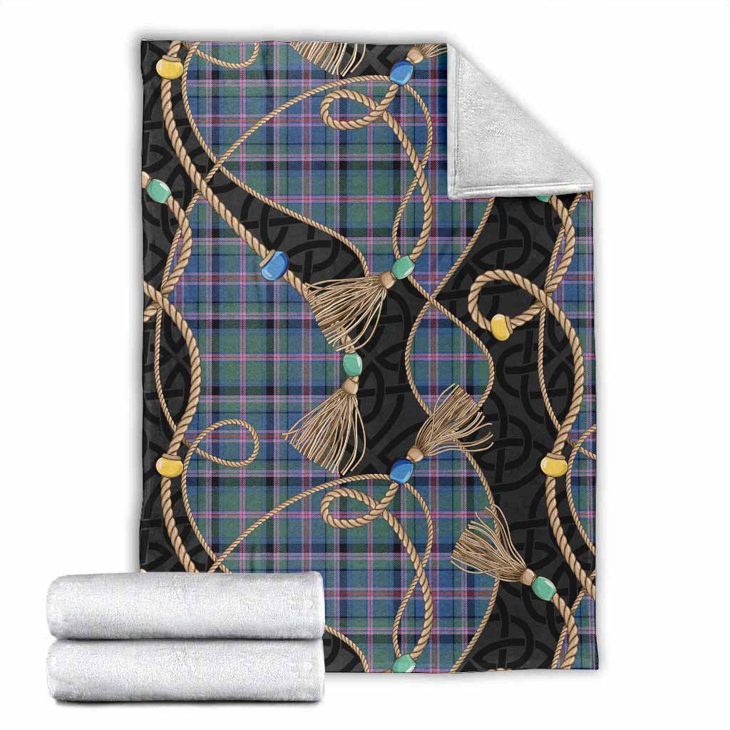 Cooper Scottish Tartan Twisted Ropes Stylized Blanket X-Large 59 x 79 inches 150 x 200 cm - Tartan Vibes Clothing