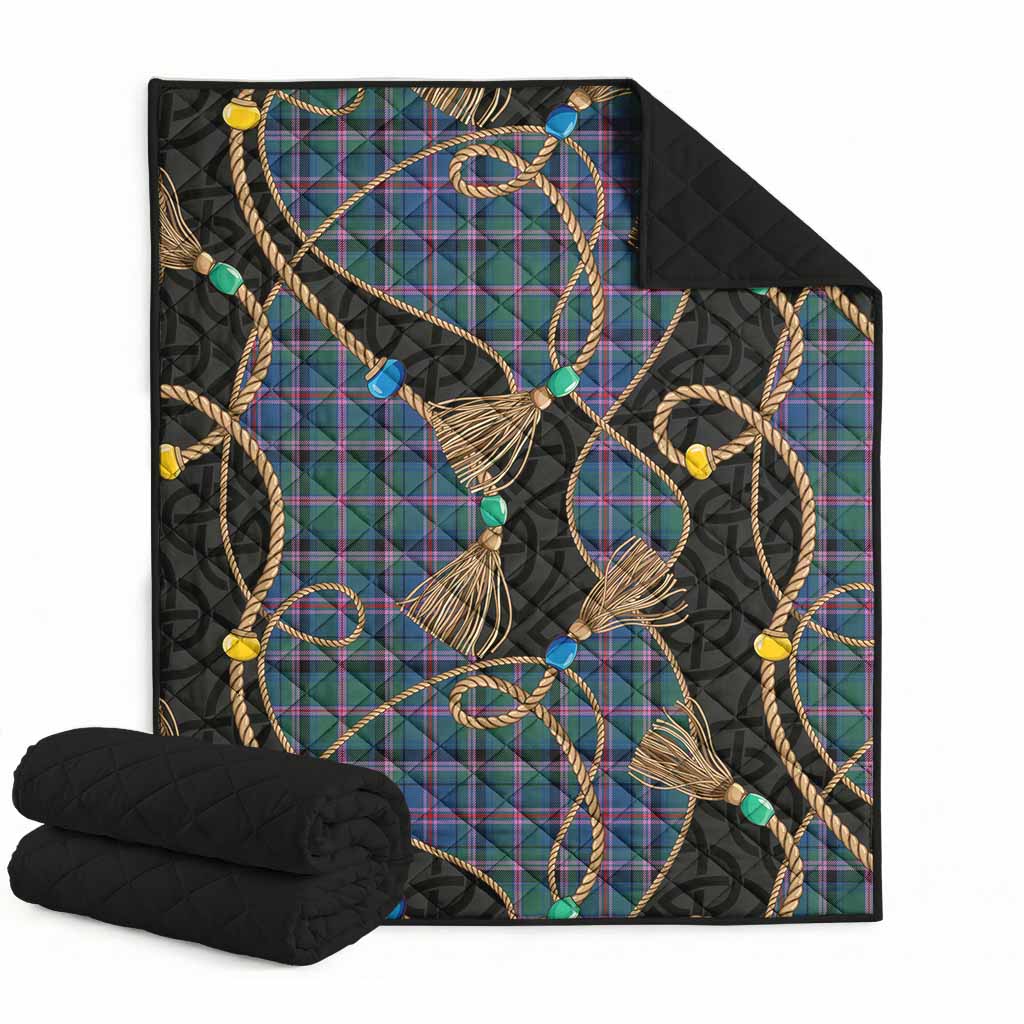 Cooper Scottish Tartan Twisted Ropes Stylized Premium Quilt Super King Quilt 91" x 110" - Tartan Vibes Clothing