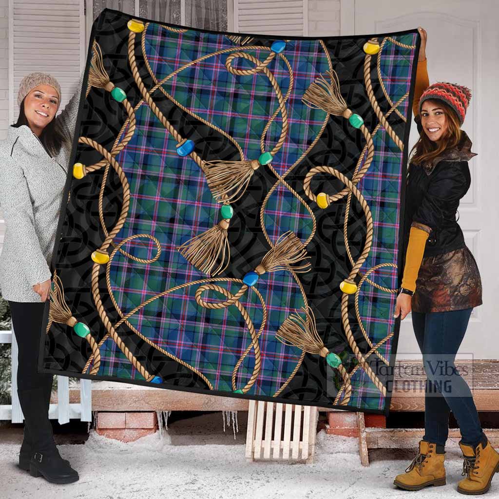 Cooper Scottish Tartan Twisted Ropes Stylized Premium Quilt - Tartan Vibes Clothing