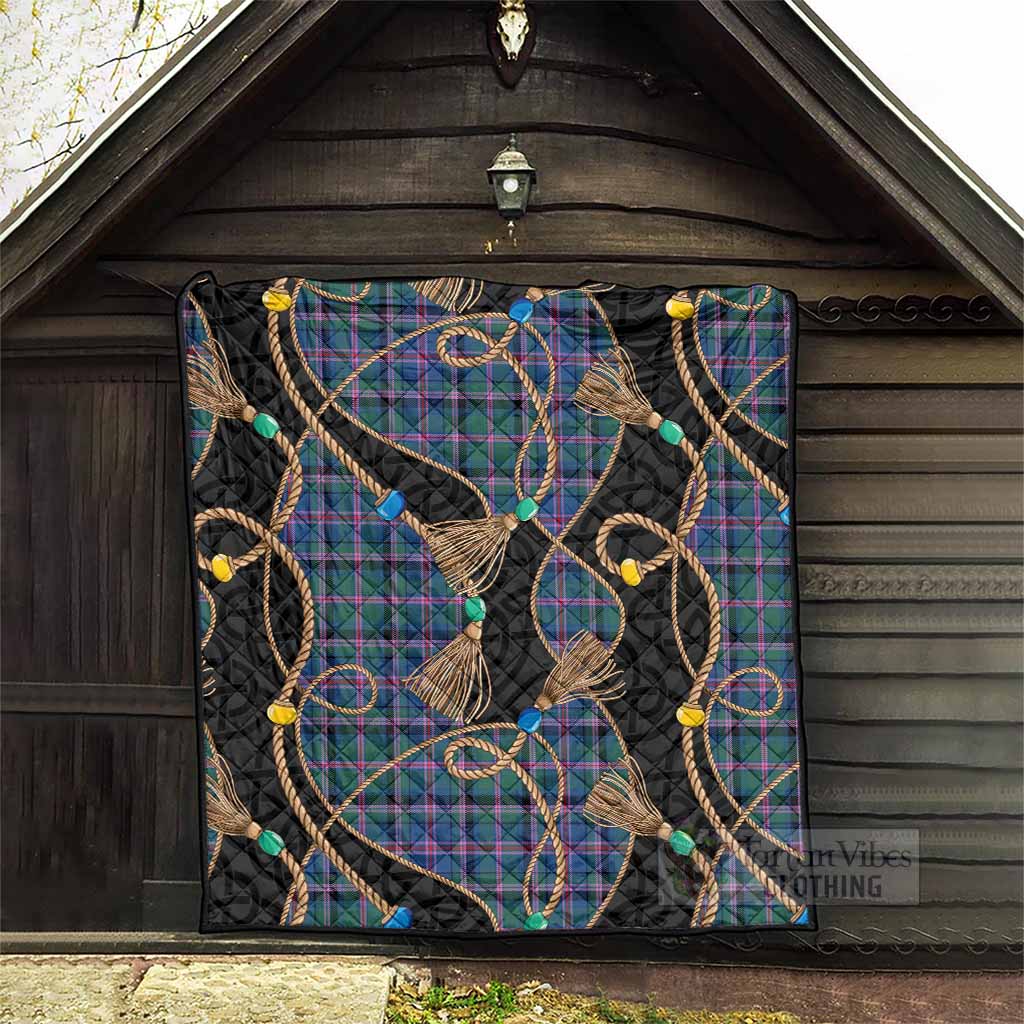 Cooper Scottish Tartan Twisted Ropes Stylized Premium Quilt - Tartan Vibes Clothing