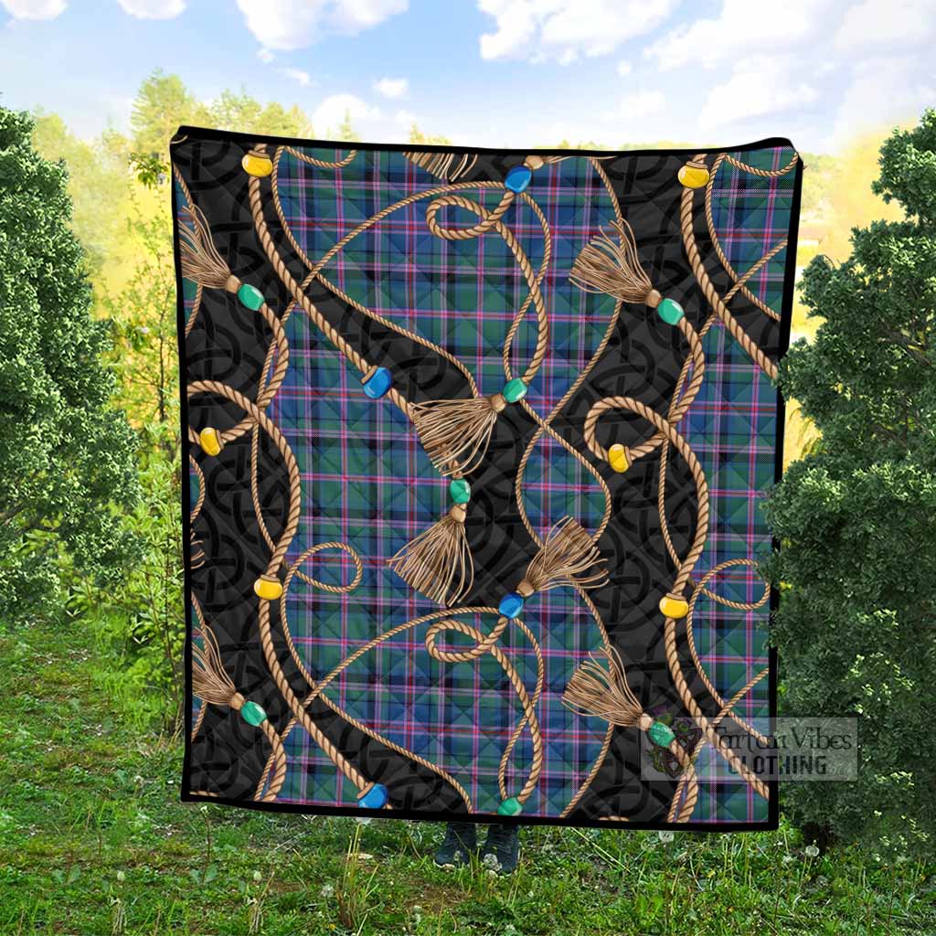 Cooper Scottish Tartan Twisted Ropes Stylized Premium Quilt - Tartan Vibes Clothing