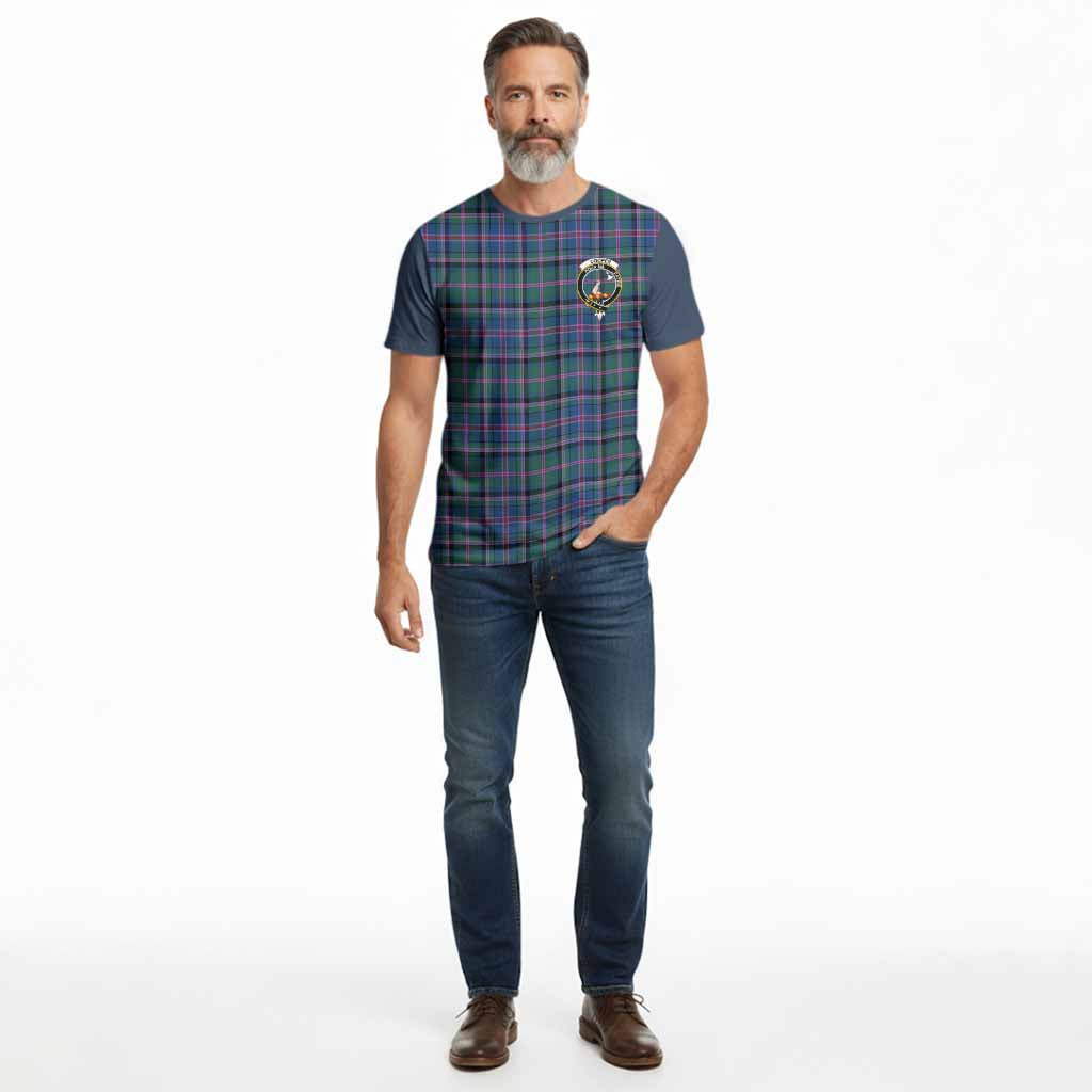 Cooper Tartan Accent Cotton T-shirt with Family Crest