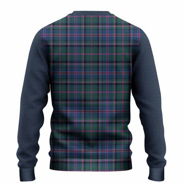 Cooper Tartan Accent Knitted Sweater with Family Crest