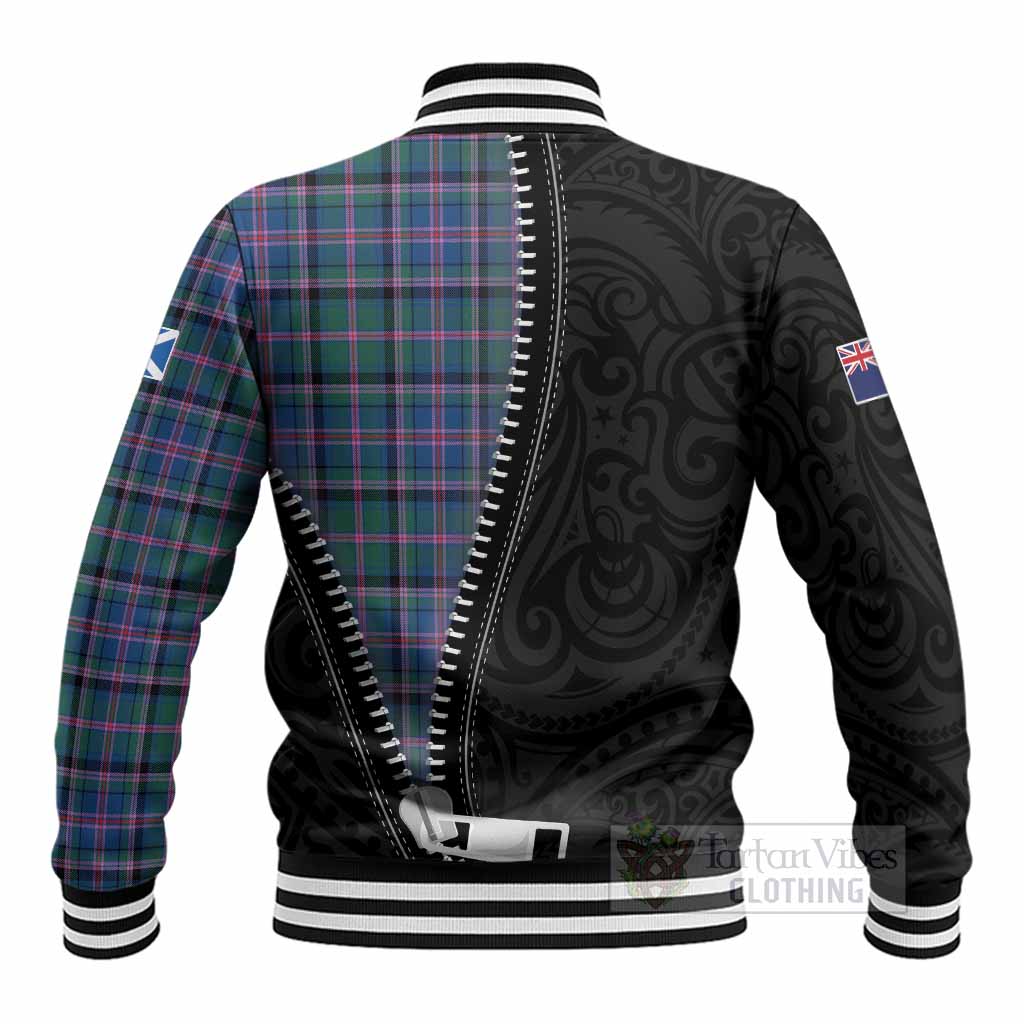 Cooper Tartan Baseball Jacket New Zealand Pattern Unique Zipper Stylized