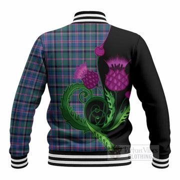 Cooper Tartan Baseball Jacket Traditional Scottish Thistle