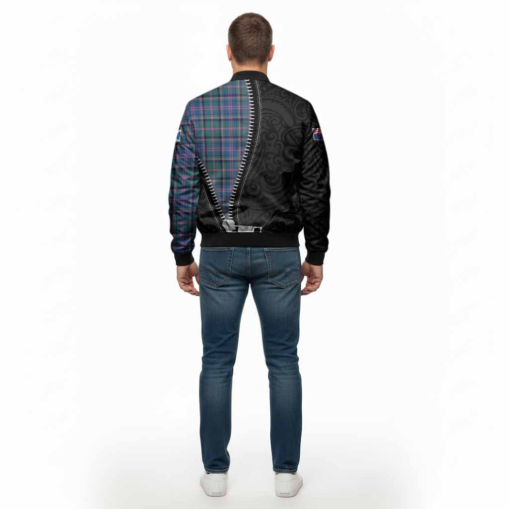 Cooper Tartan Bomber Jacket New Zealand Pattern Unique Zipper Stylized