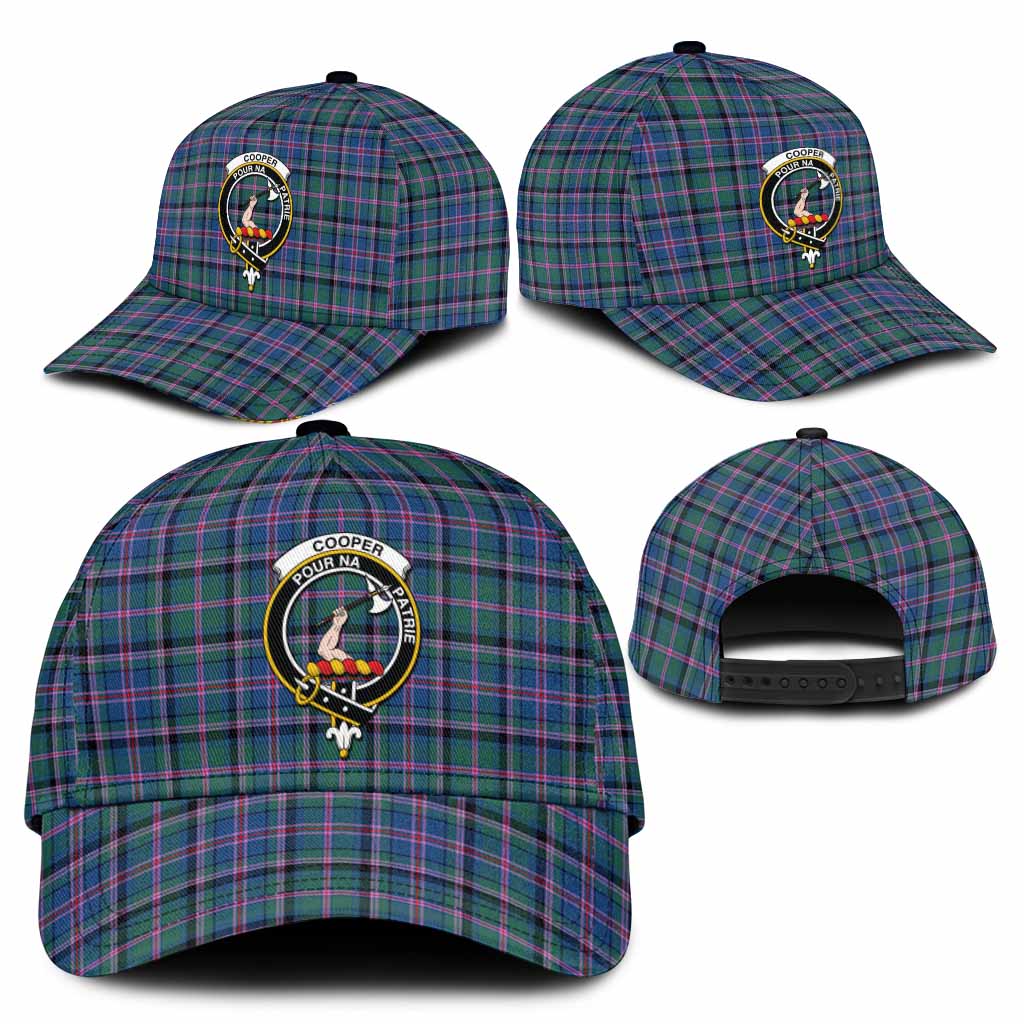 Cooper Tartan Classic Cap with Family Crest