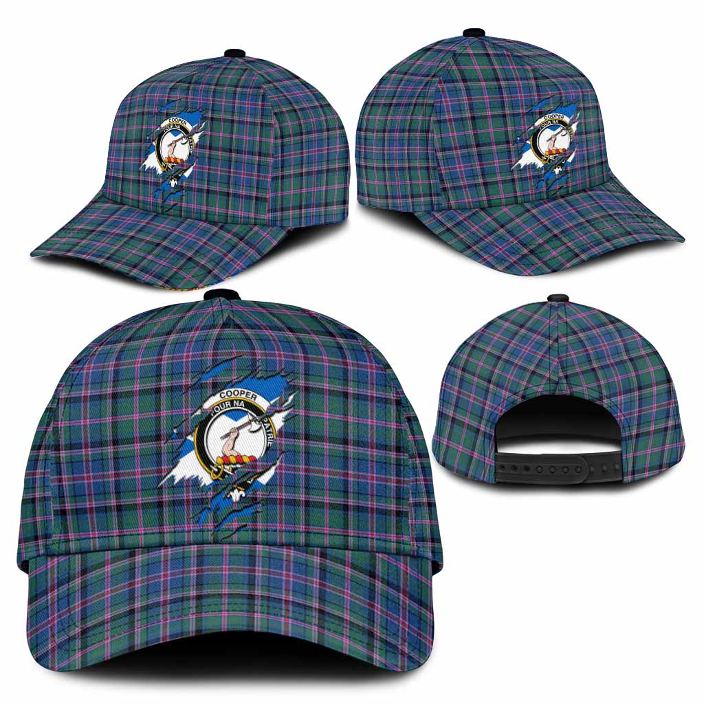 Cooper Tartan Classic Cap with Family Crest In Me Style