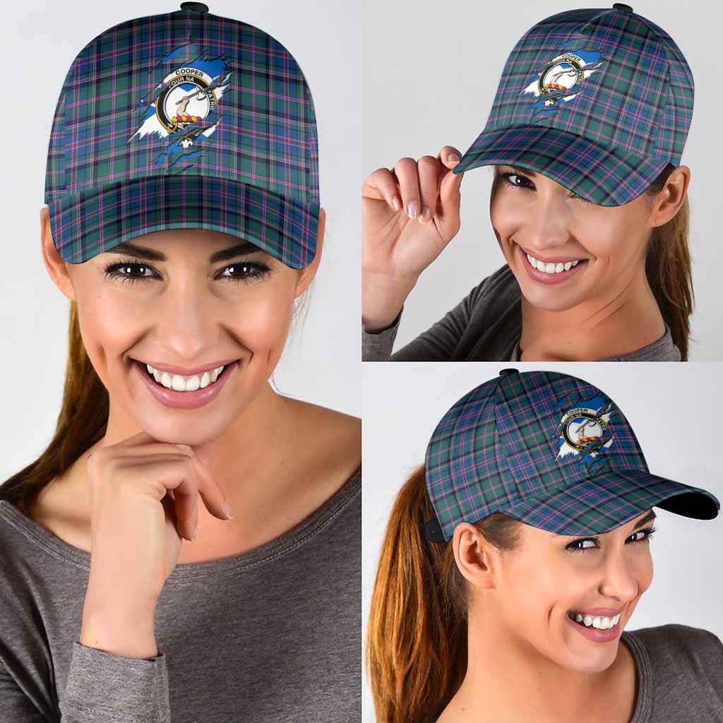 Cooper Tartan Classic Cap with Family Crest In Me Style
