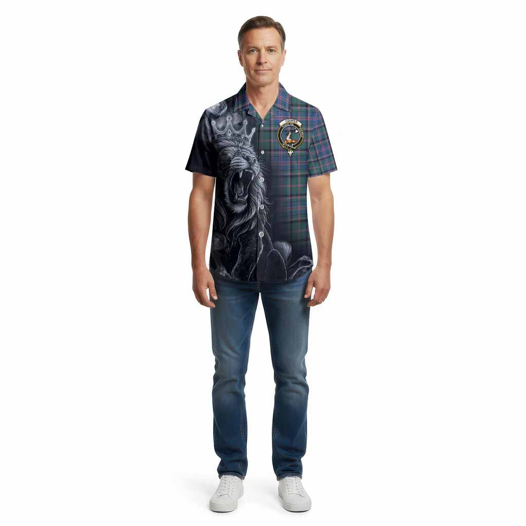 Cooper Tartan Cotton Hawaiian Shirt Roaring Lion Heritage