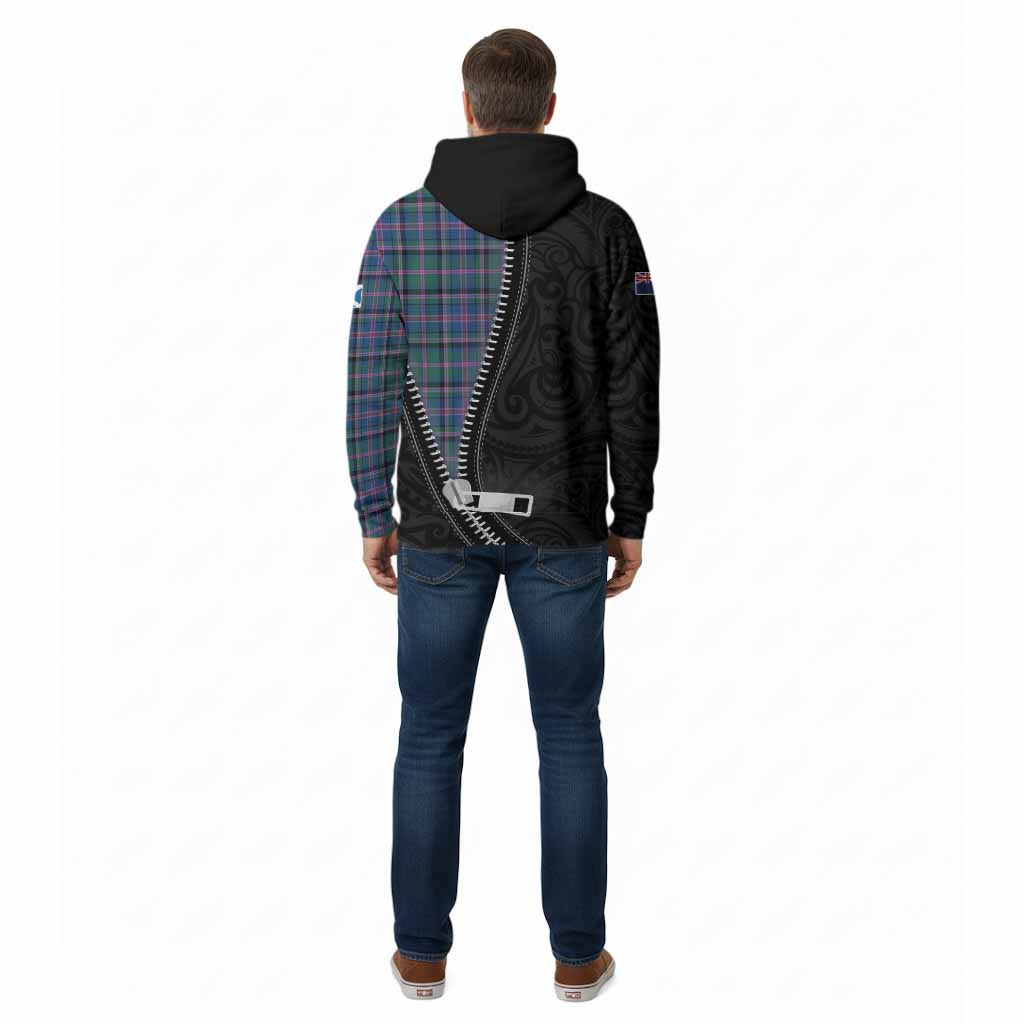 Cooper Tartan Cotton Hoodie New Zealand Pattern Unique Zipper Stylized