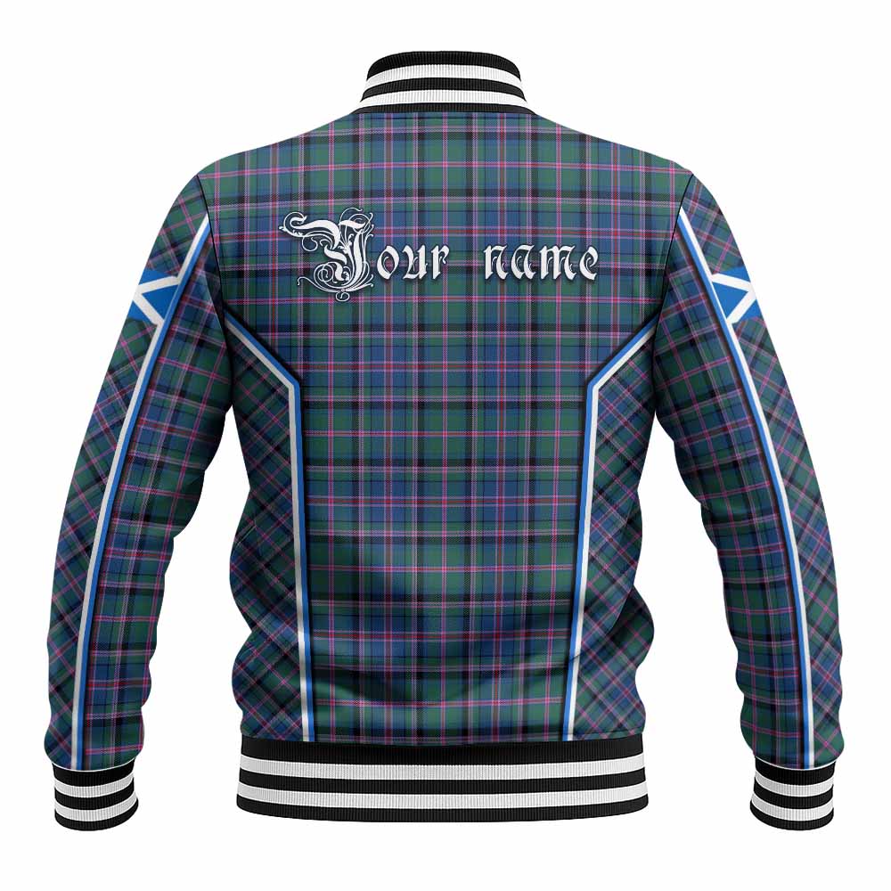 Cooper Tartan Crest Baseball Jacket Scotland Coat of Arm Flag Style - Tartan Vibes Clothing