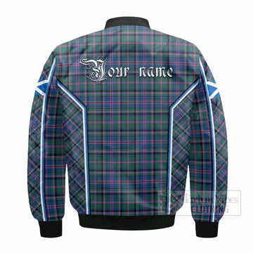 Cooper Tartan Crest Bomber Jacket Scotland Coat of Arm Flag Style