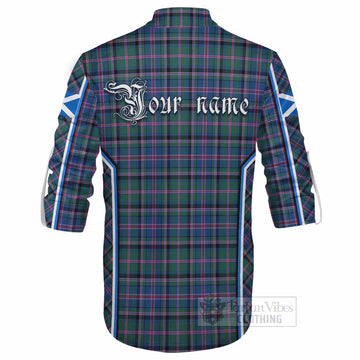 Cooper Tartan Crest Ghillie Kilt Shirt Scotland Coat of Arm Flag Style