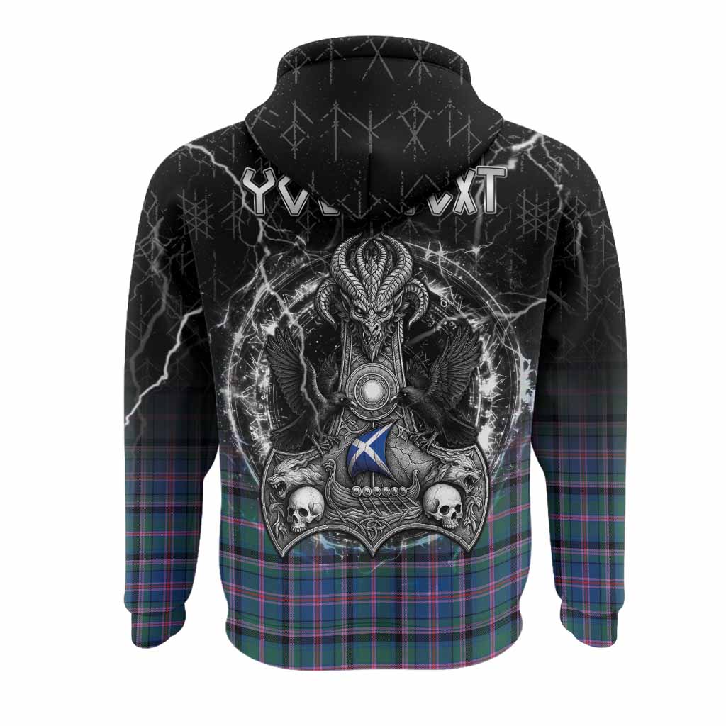 Cooper Tartan Crest Hoodie Celtic Odin's Raven Legacy