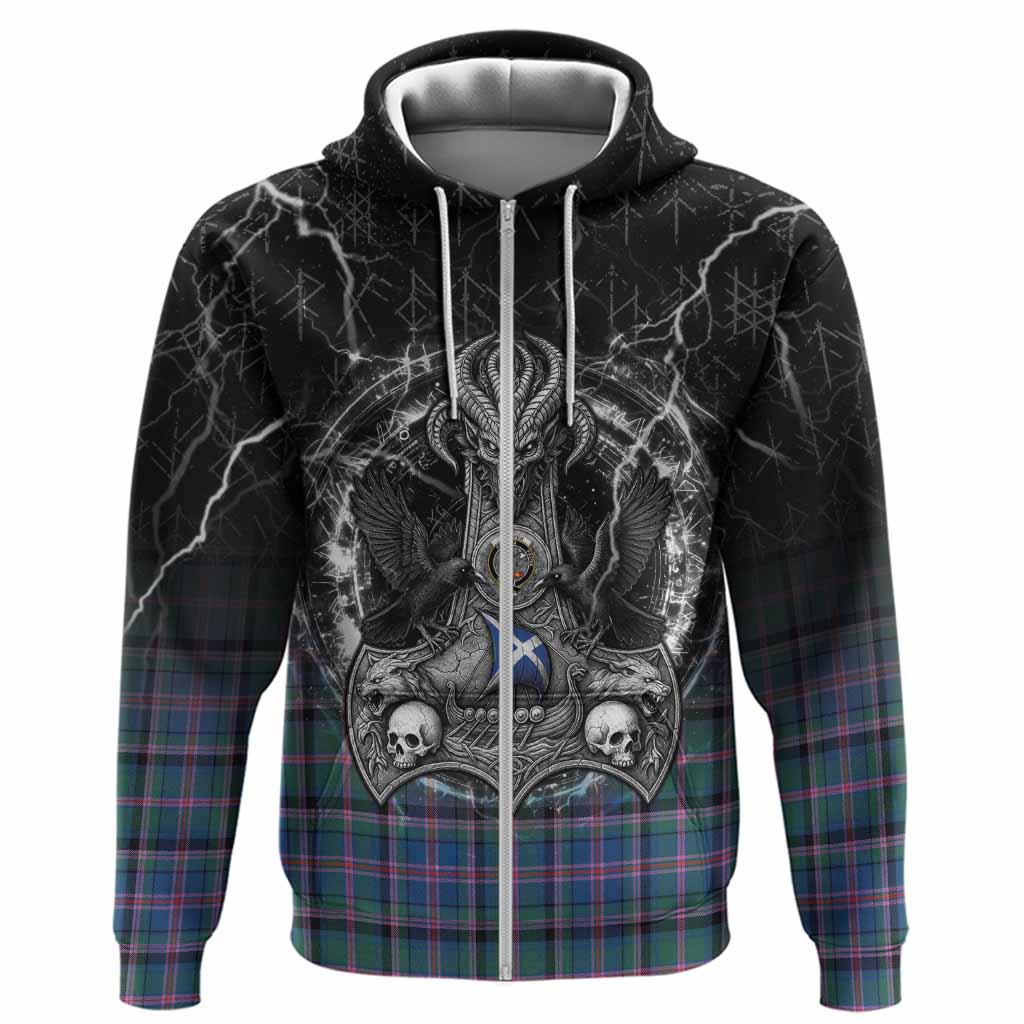 Cooper Tartan Crest Hoodie Celtic Odin's Raven Legacy