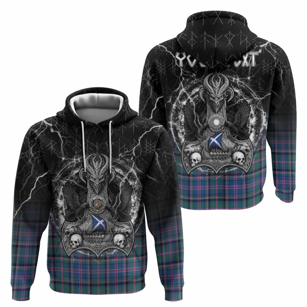 Cooper Tartan Crest Hoodie Celtic Odin's Raven Legacy