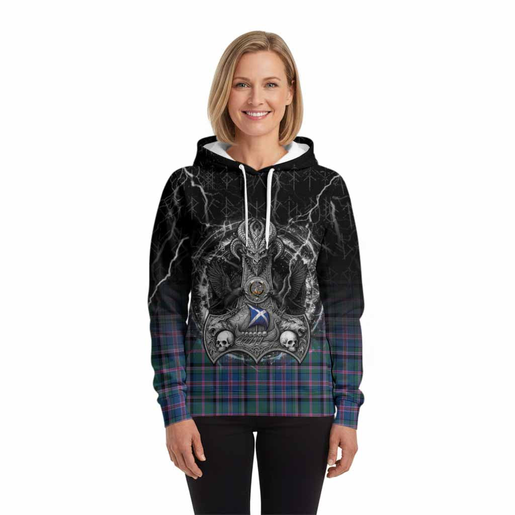 Cooper Tartan Crest Hoodie Celtic Odin's Raven Legacy