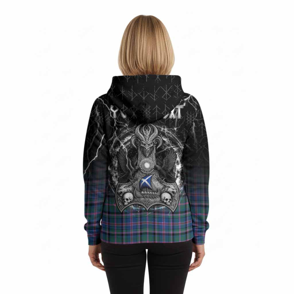 Cooper Tartan Crest Hoodie Celtic Odin's Raven Legacy