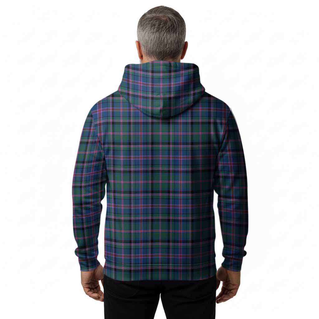Cooper Tartan Crest Hoodie Ferocious Lion Style