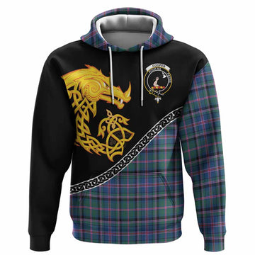 Cooper Tartan Crest Hoodie Legendary Dragon Knot Half Style