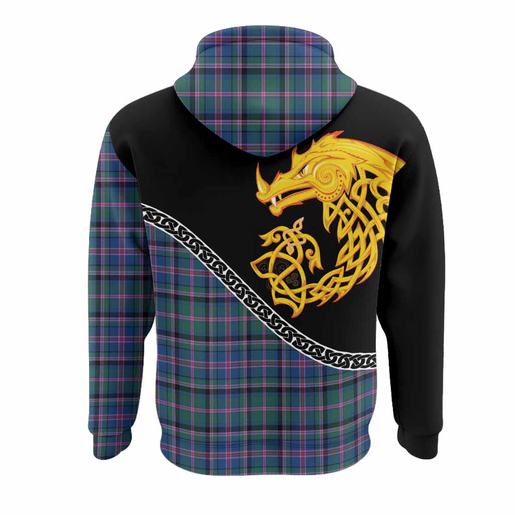 Cooper Tartan Crest Hoodie Legendary Dragon Knot Half Style