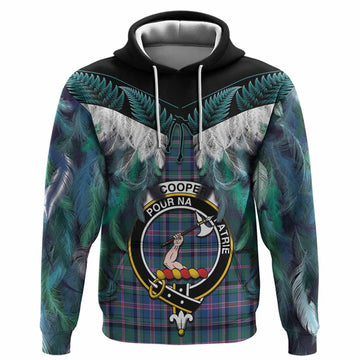 Cooper Tartan Crest Hoodie New Zealand Maori Korowai Cloak