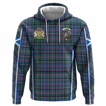 Cooper Tartan Crest Hoodie Scotland Coat of Arm Flag Style