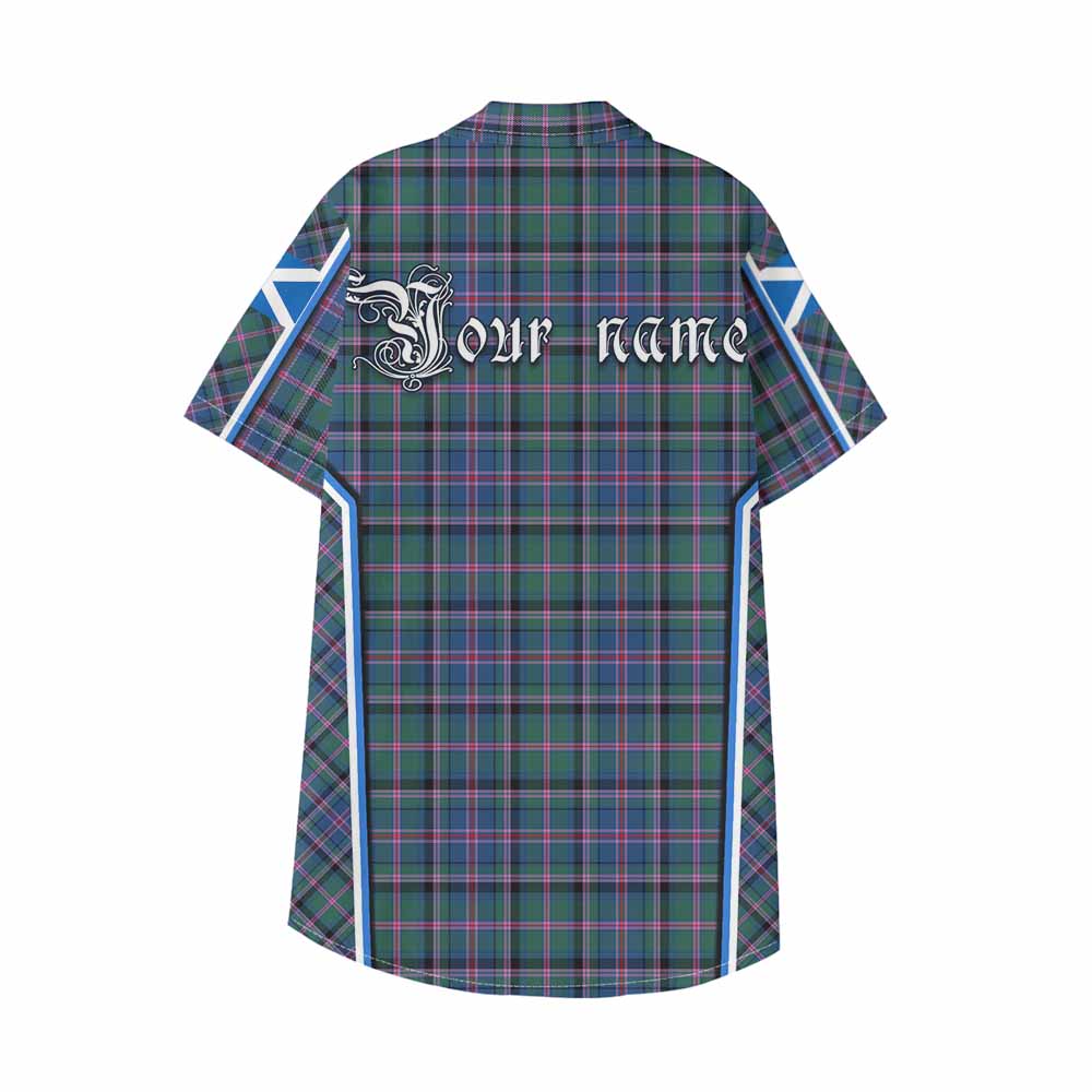 Cooper Tartan Crest Kid Hawaiian Shirt Scotland Coat of Arm Flag Style - Tartan Vibes Clothing