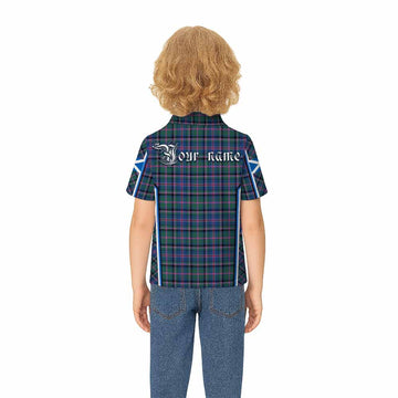 Cooper Tartan Crest Kid Polo Shirt Scotland Coat of Arm Flag Style - Tartan Vibes Clothing
