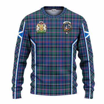 Cooper Tartan Crest Knitted Sweater Scotland Coat of Arm Flag Style - Tartan Vibes Clothing