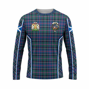 Cooper Tartan Crest Long Sleeve T-Shirt Scotland Coat of Arm Flag Style - Tartan Vibes Clothing