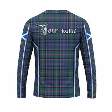 Cooper Tartan Crest Long Sleeve T-Shirt Scotland Coat of Arm Flag Style - Tartan Vibes Clothing